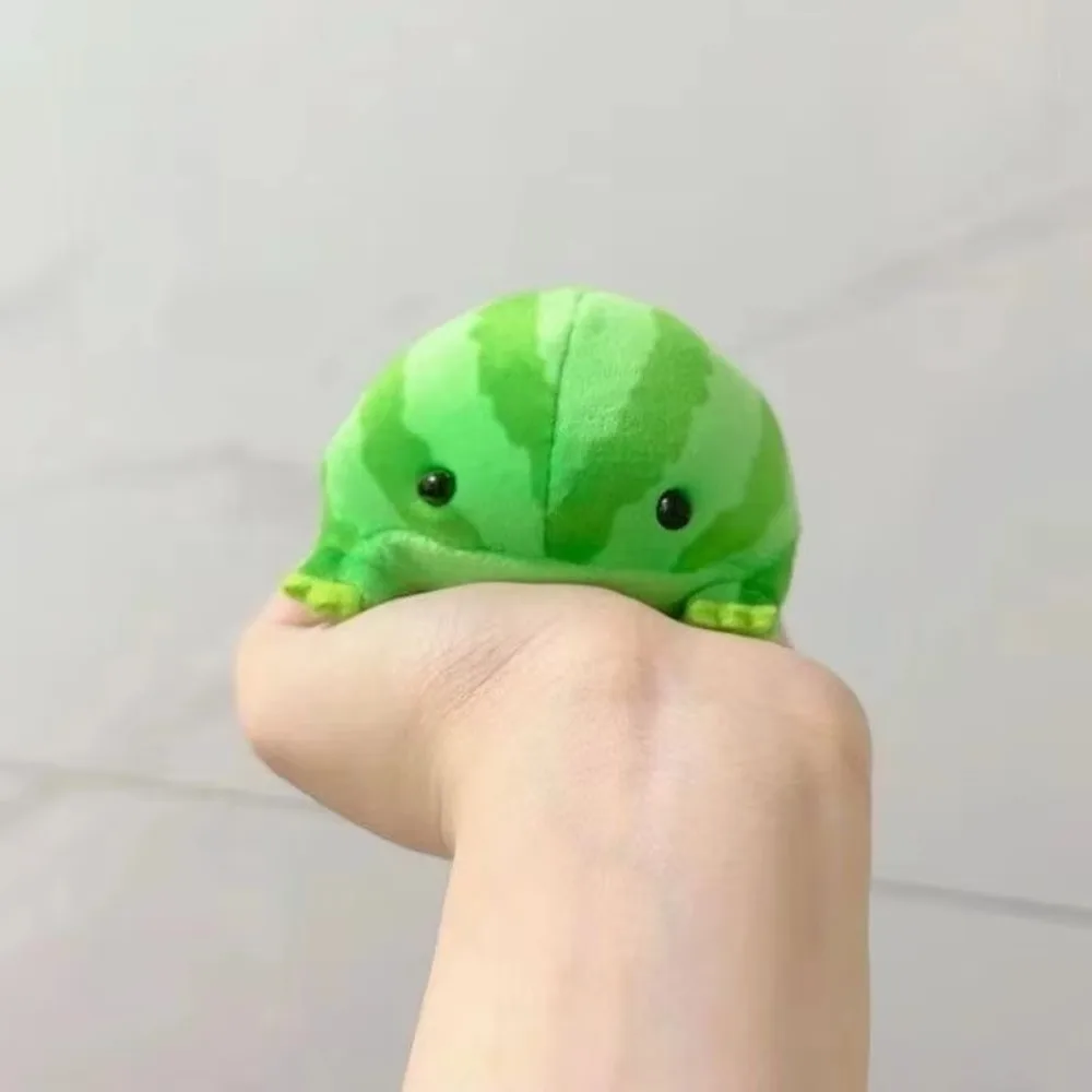 (BF06)1/2Pcs Decompress Animals Fluffy Frog Figurine Cartoon Anime Green Frog Plush Toy Soft Frog Plushie Pendant Cute Ornaments