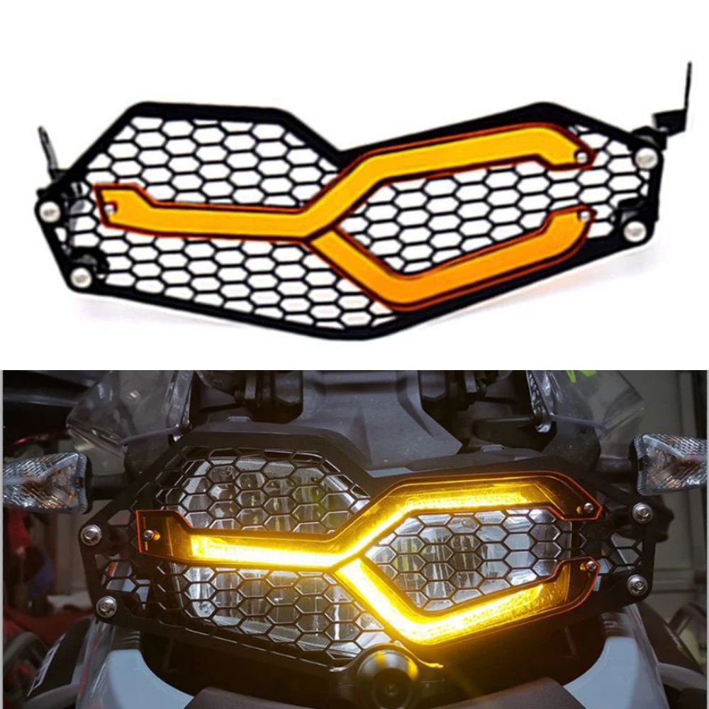 

Headlight Cover For BMW F750GS / F850GS 2018‑2020, Motorcycle Front Headlight Grill Cover Mesh Guard Metal included Screws