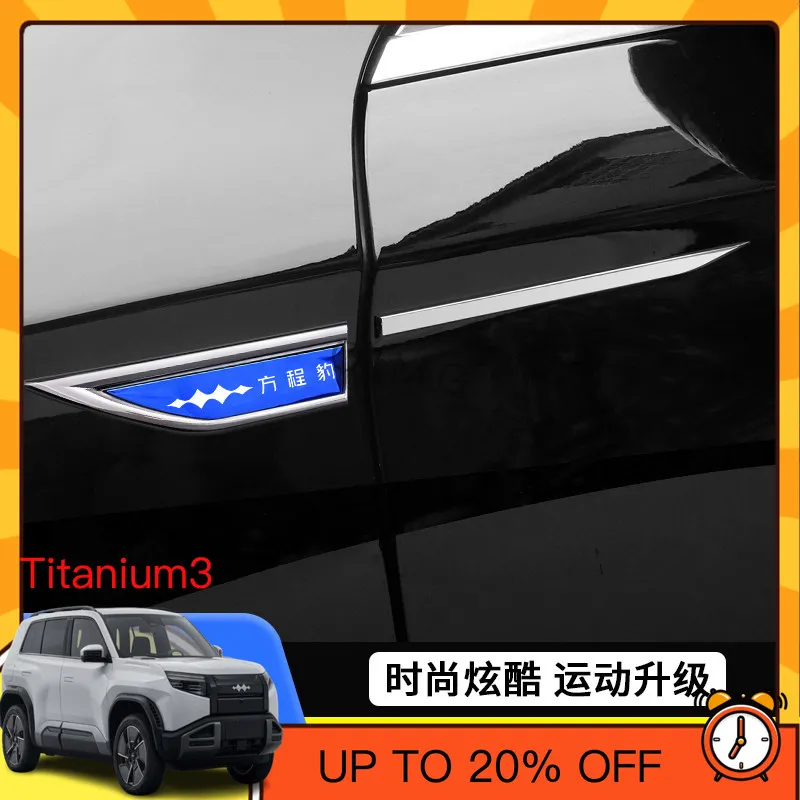 OIMG For Leopard 5 Leopard 8 Fender Side Emblem Metal Sticker Exterior Styling Accessories Custom Fit