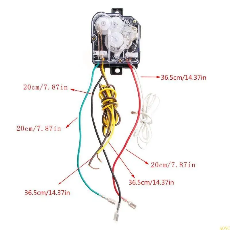 A0NC 6 fios Timer máquina lavar 90 graus Distância do orifício central 68 mm Eixo