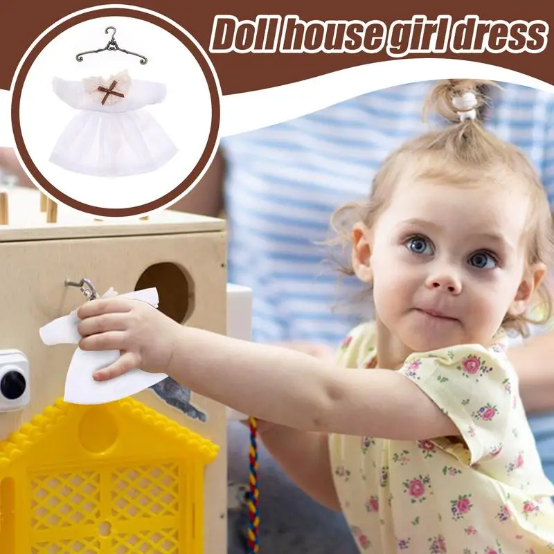 ملابس للدمى ملابس دمى كرتونية فستان منزل مصغر ملابس ألعاب قطيفة كرتونية صغيرة للأطفال الأولاد والبنات