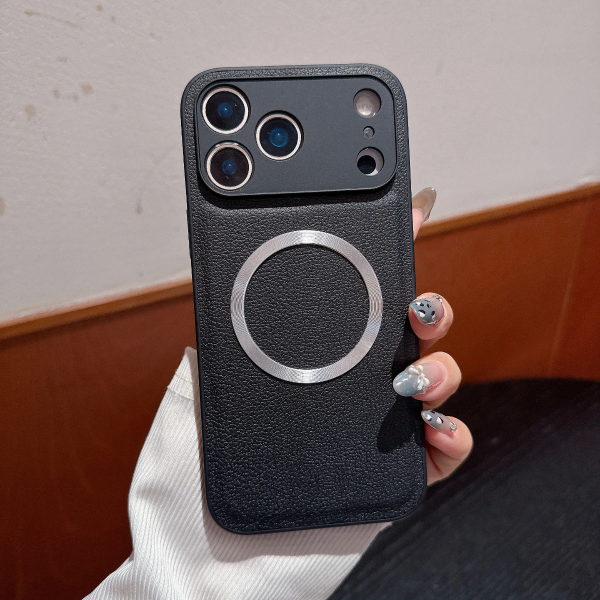 حافظة لهاتف آيفون 15 14 13 12 11 16 17 Pro Max 7 8 Plus X XS MAX XR Air غطاء شحن لاسلكي