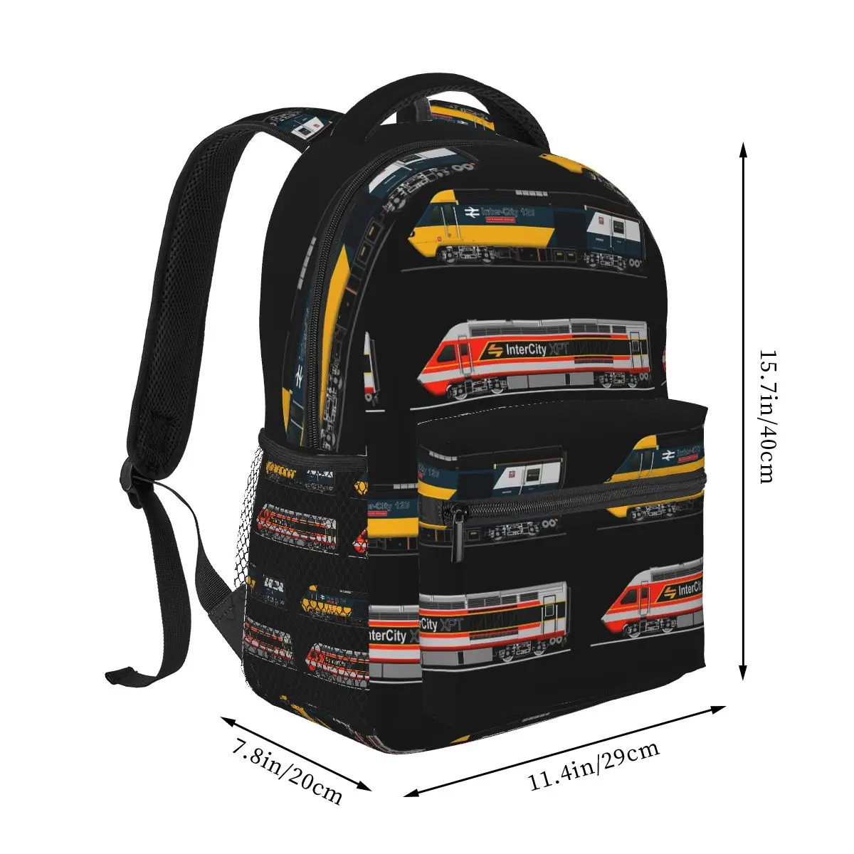 Intercity Trains Backpack Student Boys Girls BookBag Children School Bag Computer Shoulder Bags for Men Women