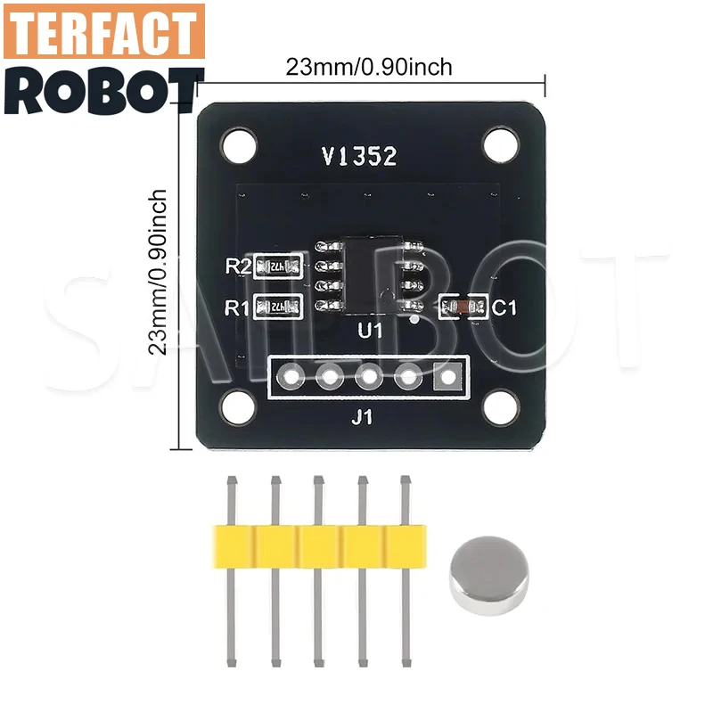 MT6701 magnetic encoder magnetic induction angle measurement sensor module 14bit high precision instead of AS5600