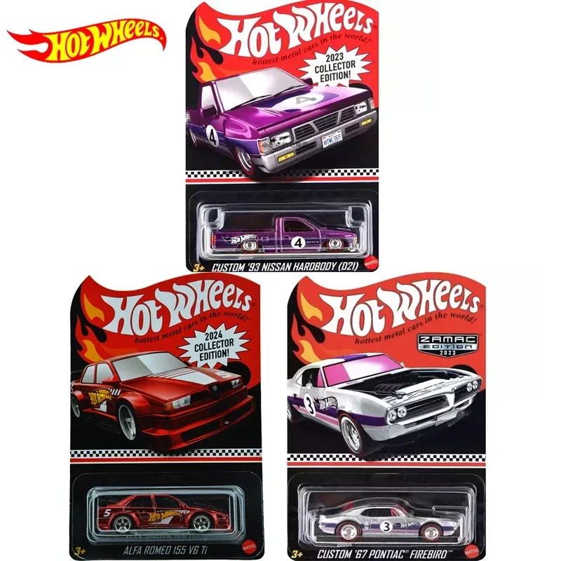 Original Hot Wheels Car CUSTOM 93 Nissan Hardbody Alfa Pontiac Boys Toys 1/64 Diecast Vehicle Metal Model Collector Edition Gift