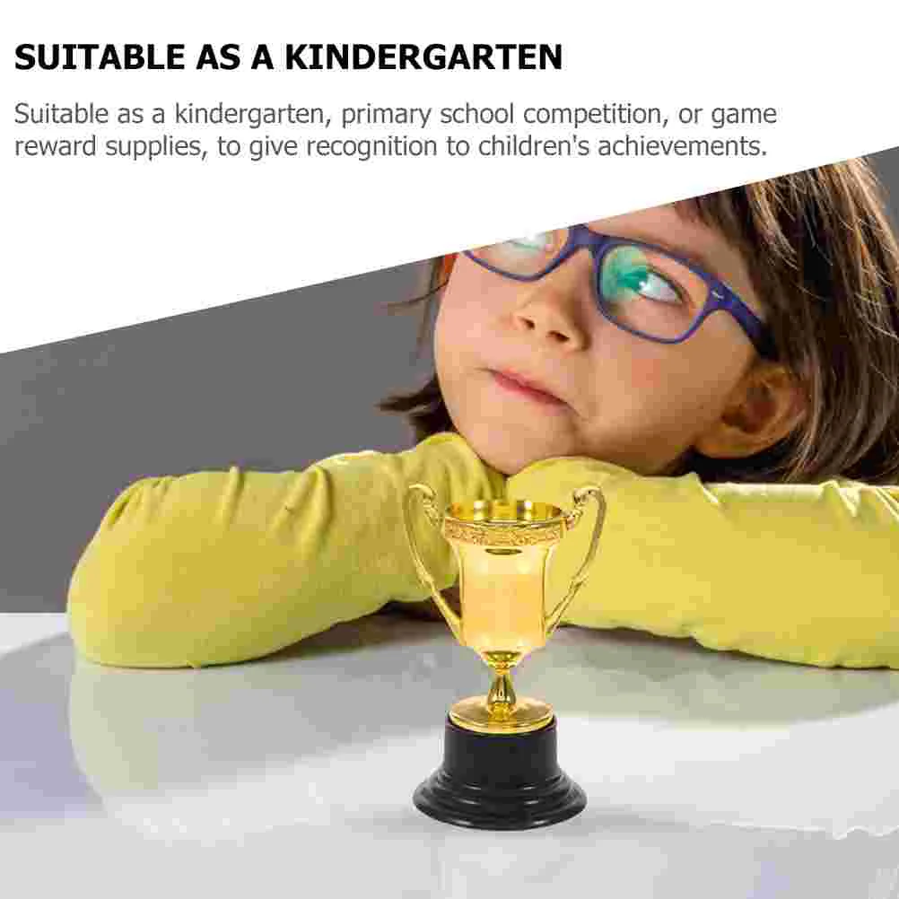 Mini Trophy Award Trophies for Kids Game Prizes Plastic Baseball Small Children Winner