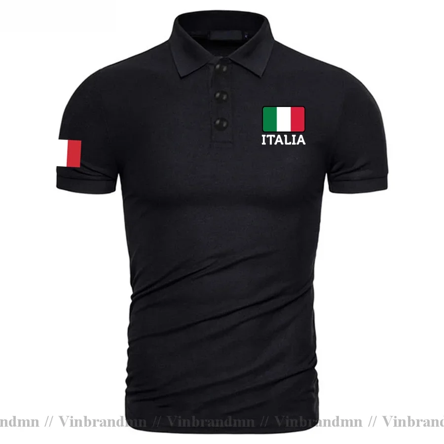 2025 Italia Italy Polo Shirt Men Newest Fashion Comfortable All Cotton Polos Nation Team Design Classic Brand Hipster Sweatshirt