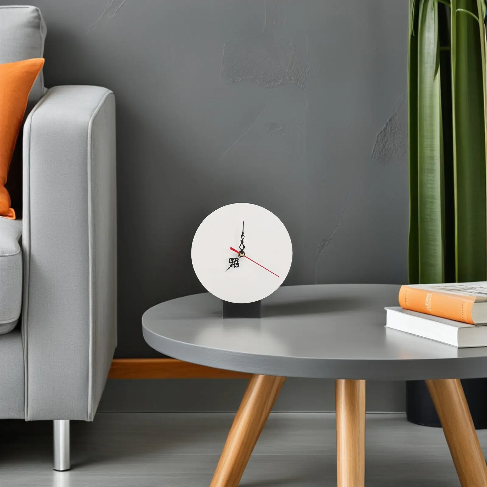 Blank Wooden Clock Face Unfinished Sublimation Round Dial Silent Mechanism Wall Clock Kit for Living Room Bedroom Office Use