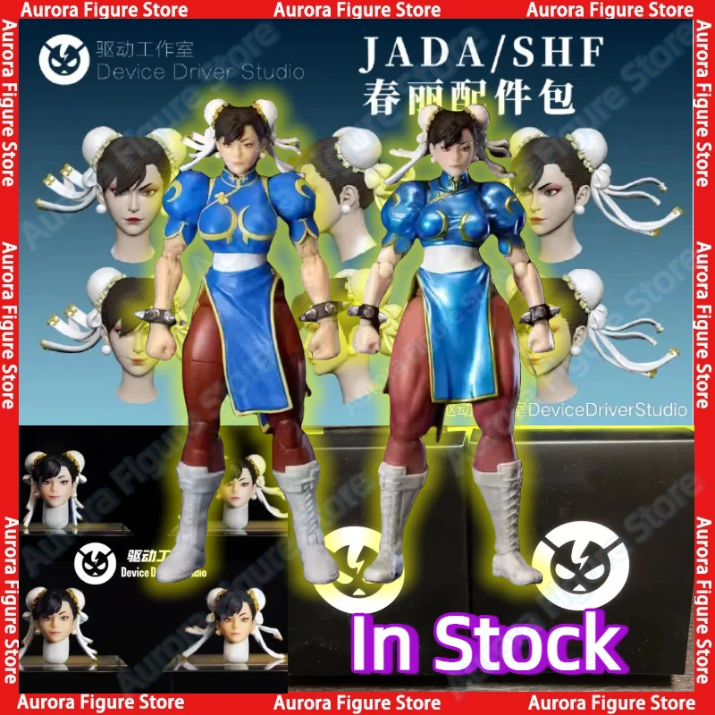 

In Stock Device Driver Studio 1/12 For SHF/JADA Chun-Li Heads Kit Accessories Headsculpt Anime Action Figure Toys Model Gift PVC