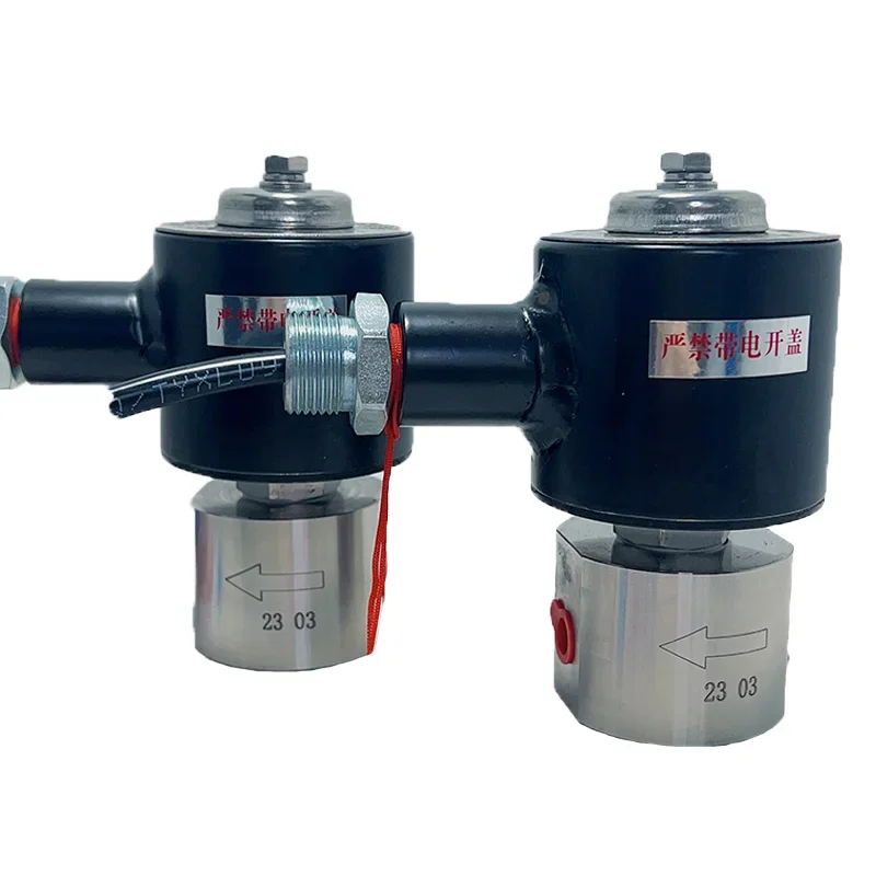 2 way Hydraulic oil  high pressure solenoid valve oxygen Orifice 2mm Alcohol explosion-proof  hydrogen  1/8