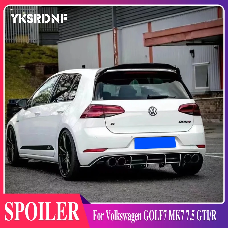 For Volkswagen GOLF7 MK7 GOLF7.5 MK7.5 TSI TDI GTI GTE GTD R 2014-2019 Aspec Ppv400 High Quality ABS Car Roof Spoiler 