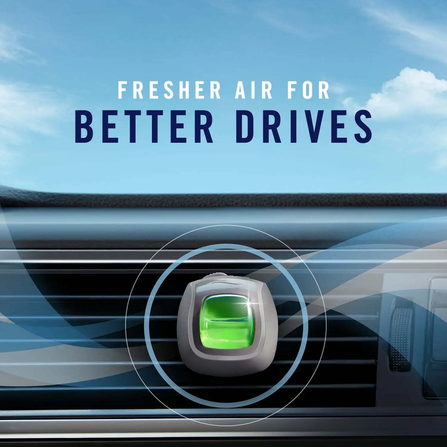 

AUTO Car Air Freshener, Odor-Fighting Car Vent Clip, Morning Shower, 2 Count