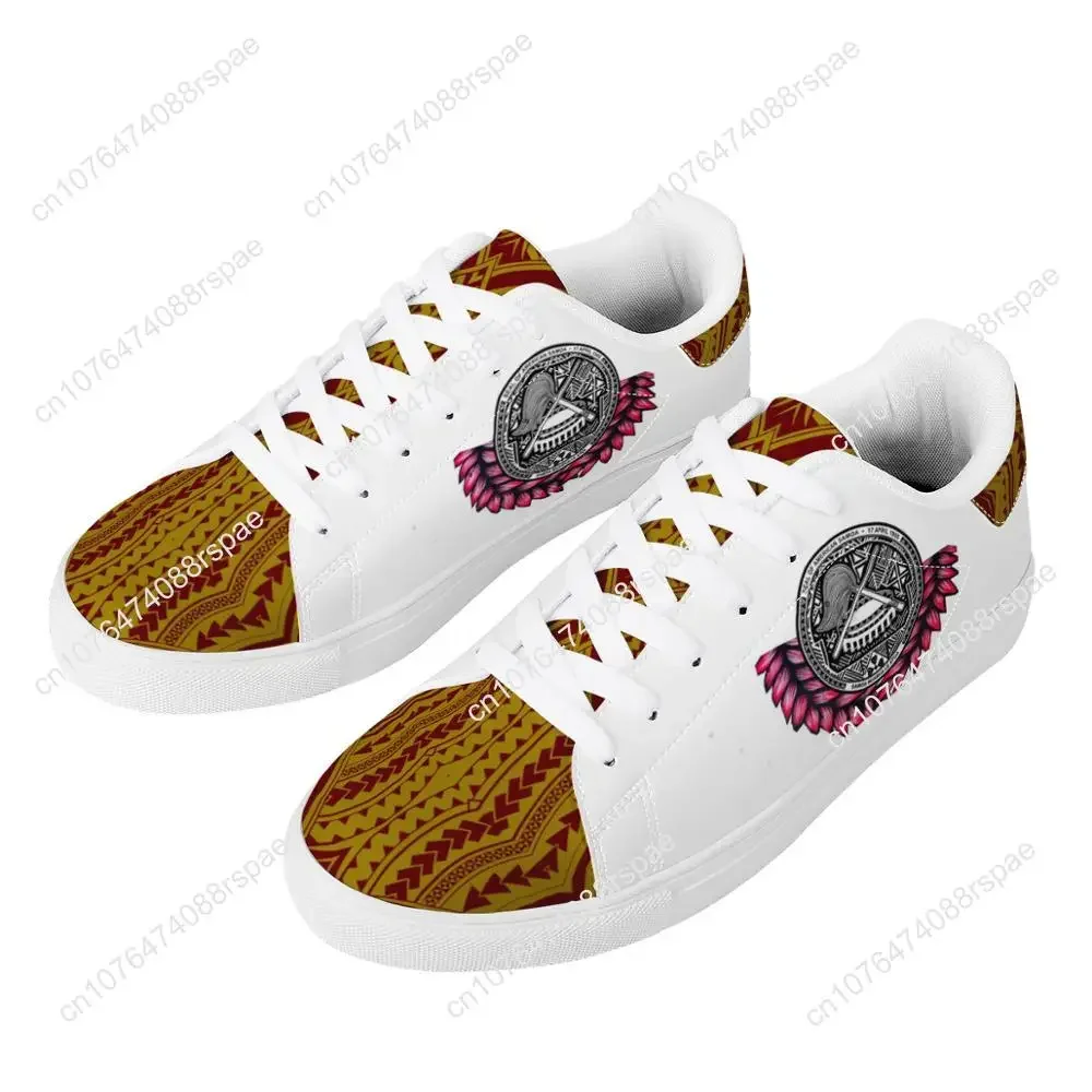 Zapatillas de deporte planas de moda para mujer, zapatos deportivos personalizados con estampado étnico único, polinesiano, samana, Tribal, para caminar y correr