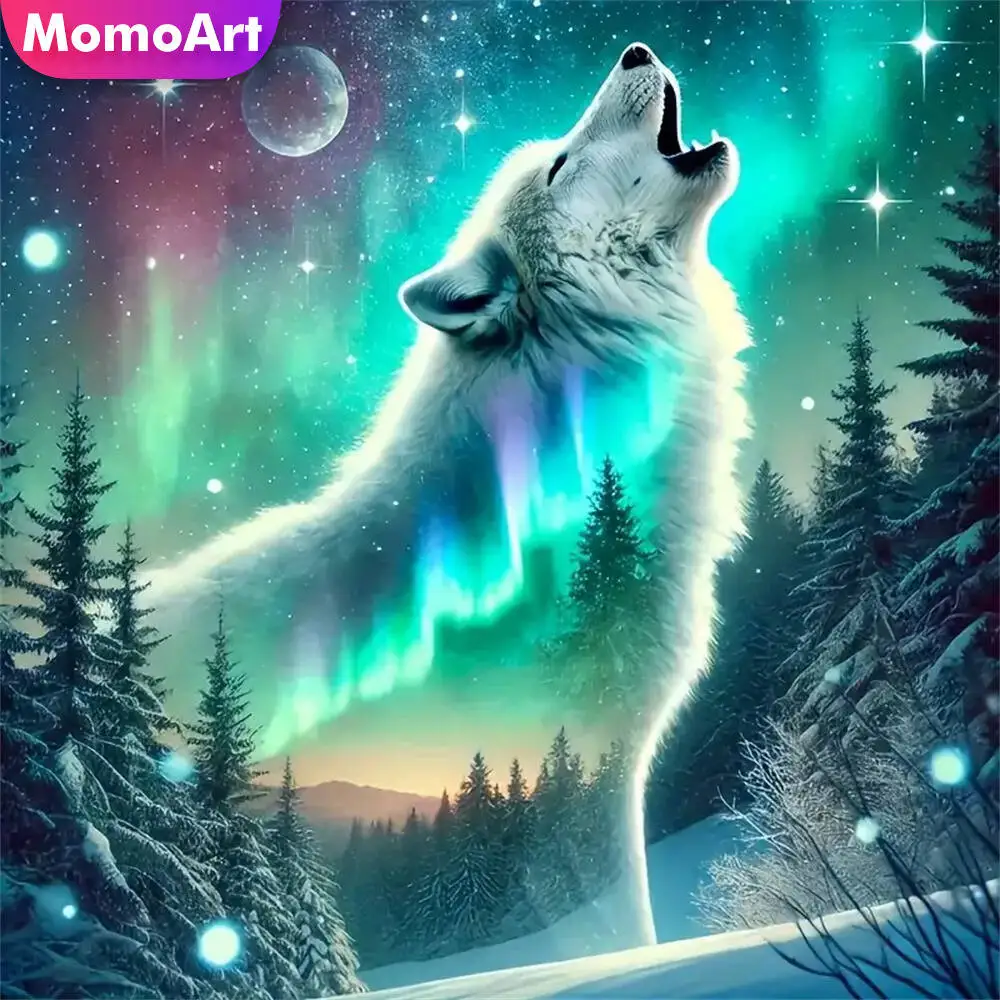 Momoart Bär Diamant Mosaik Tier voller Runde Diamant Malerei Mond Stickerei neue Ankunft handgemachte Hobby