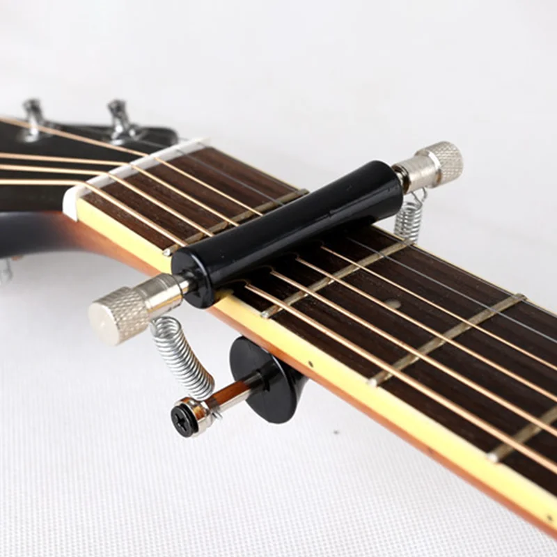 Guitar Rolling Capo Sliding Capo Adjustable Capo for Tuning Tone of String Instruments for Electric Guitar and Acoustic Guitar