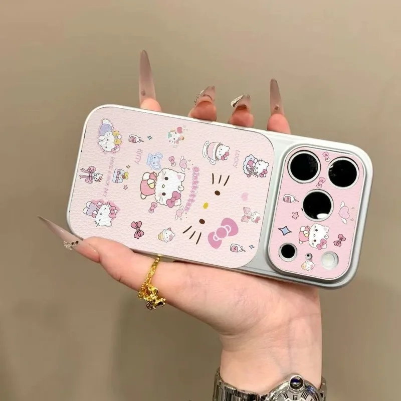 

Full Shockproof Protection Cute Pink Cartoon Hello Kitty Phone Case for IPhone 17 Pro Max 16 15 Plus 14 13 Case Back Cover Gift