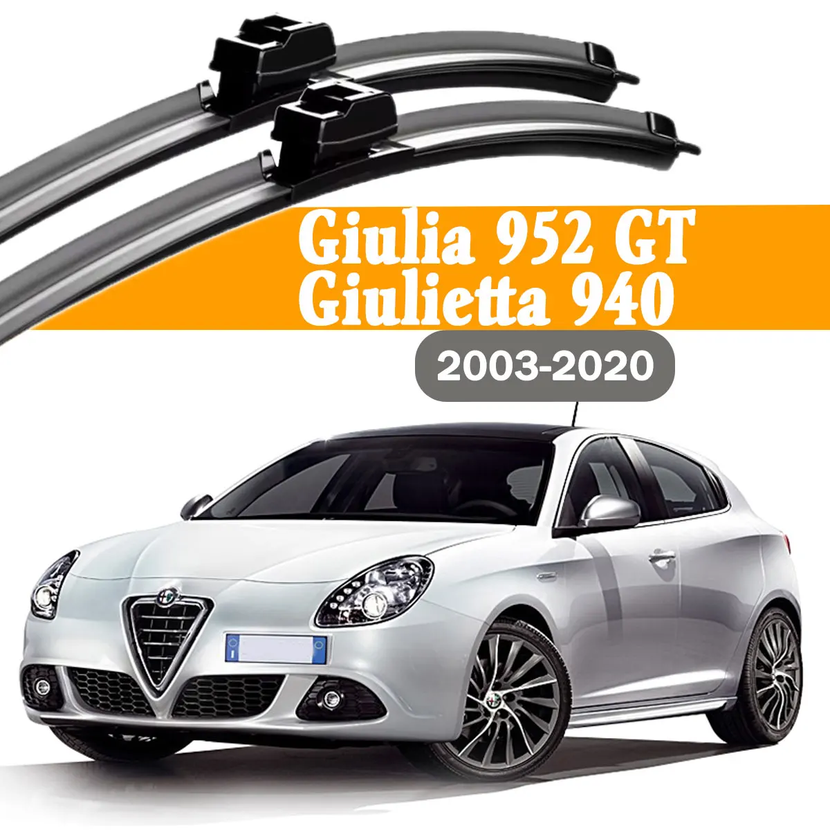 

Car Front Windshield Wiper Blade For Alfa Romeo Giulia 952 Giulietta 940 GT 2003-2020 Windscreen Window Rain Brushe Accessories
