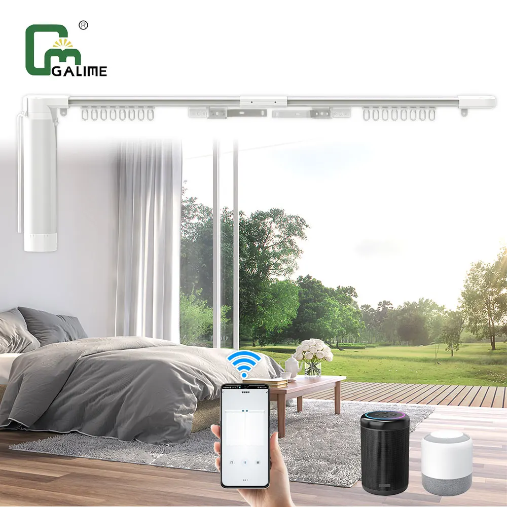 Smart Automatic Curtain,Motorised Curtain,Remote Control Curtain Ultra-quiet Smart Home Electric Curtain Motor Kit