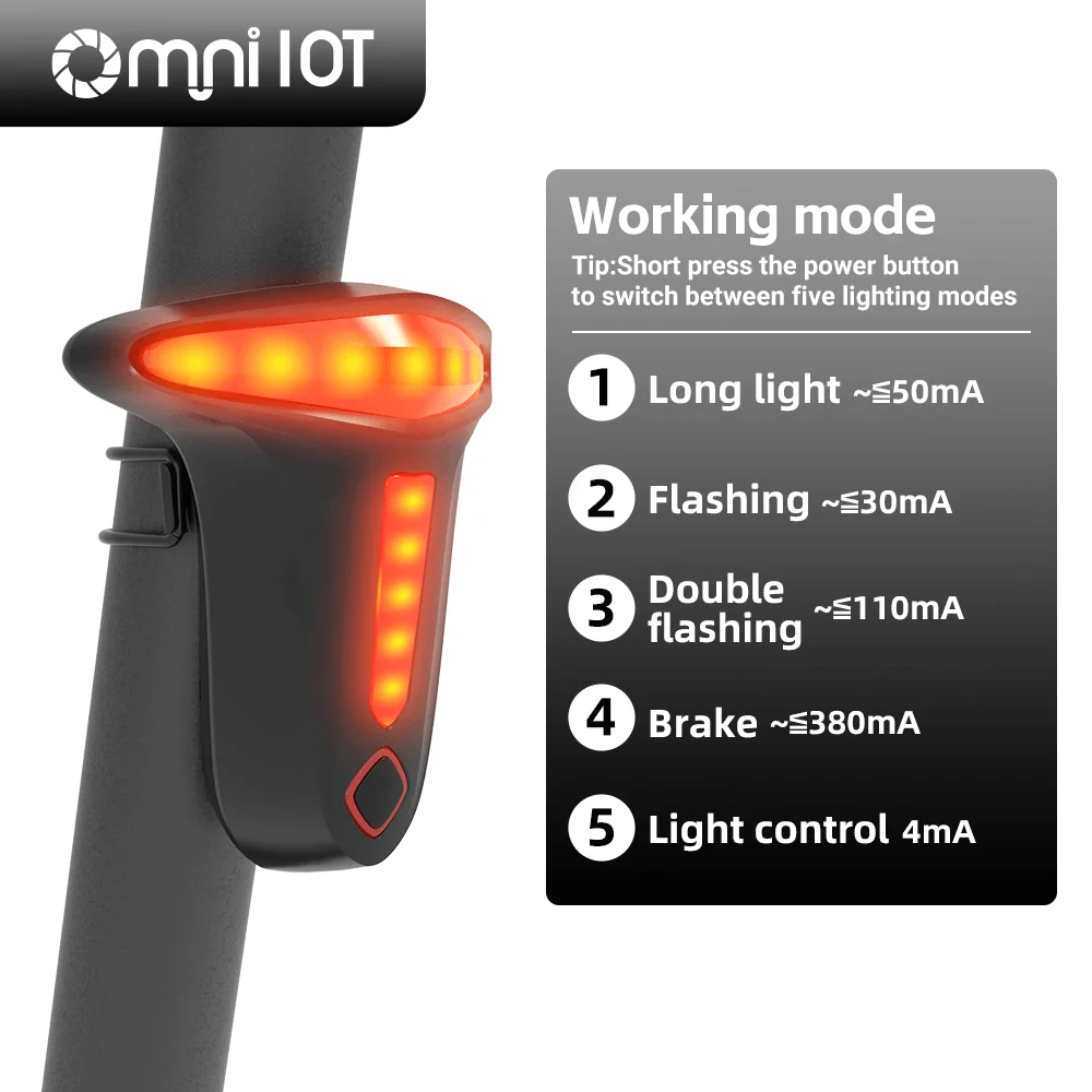 Superbright USB Rechargeable DC 5v Rechargeable Flashing Bike Tail Light for Outdoor Activities