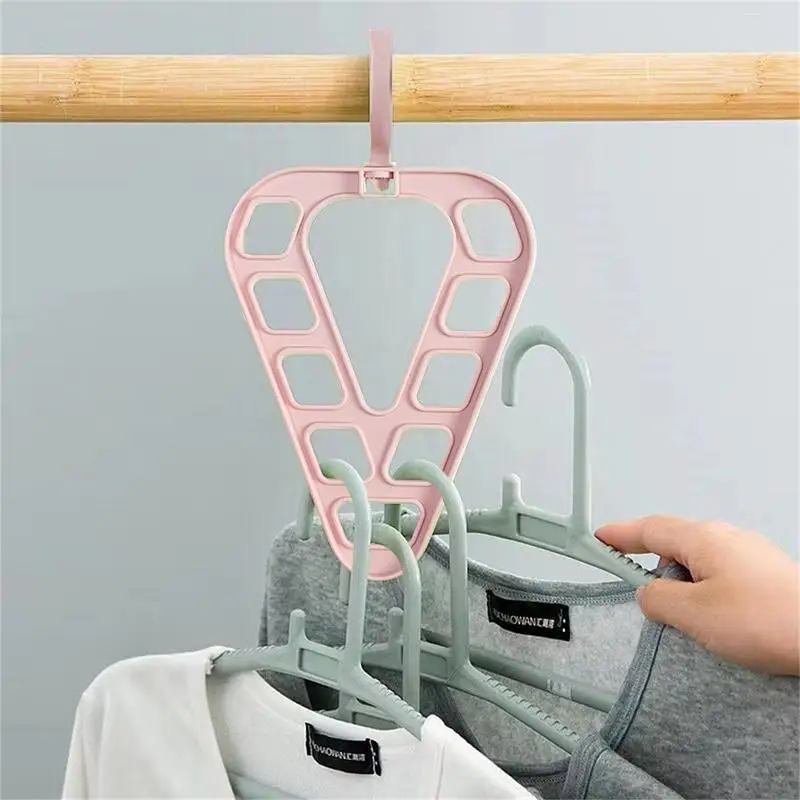 Magic Multi-Port Support Hangers For Clothes Drying Rack Multifunction 9 Hole Clothes Rack Drying Hanger Storage Hangers