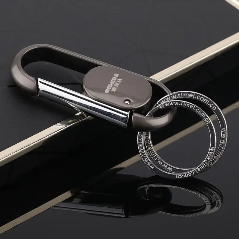 Keychain for Men Fashion Stainless Steel Lovers\' Key Chains Metal Car Key Holder Waist Hanging Lock Keyring Pendant Gift