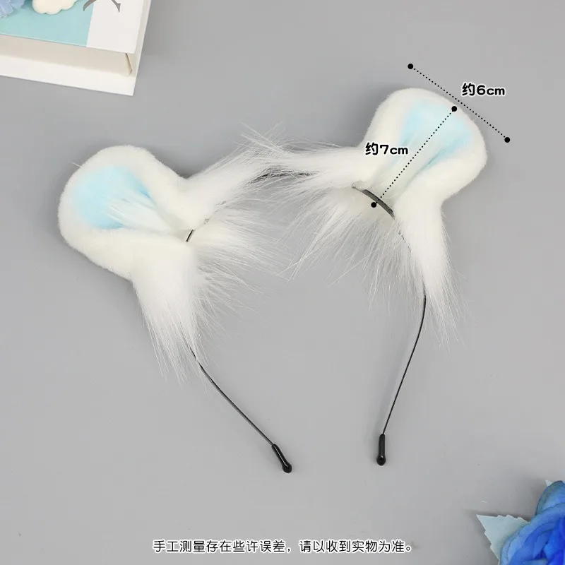 New style Cosplay Bearded flying squirrel Hair Hoop Plush Headwear Hair Accessories Furry Fluffy Halloween Party Beast Ear Hair