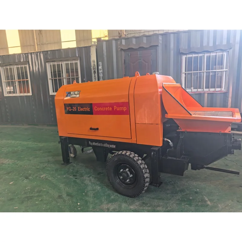 

Высокоэффективный электрический бетононасос 8 м³/ч с двигателем, подача 20 м вертикально и 40 м горизонтально