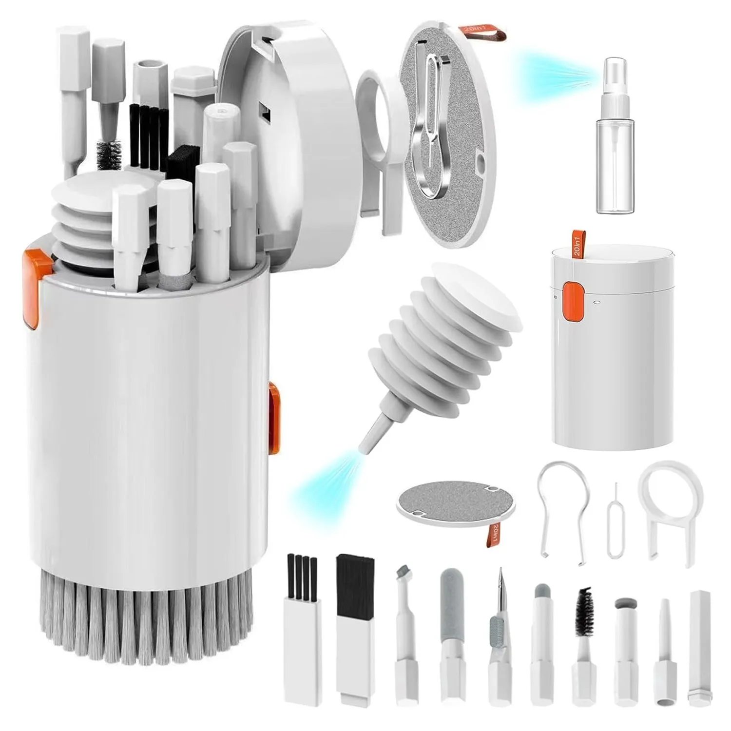 20/32-in-1 Precision Cleaning Tool Kit, Deep Cleaner for iPhone Ports, AirPods, Keyboard & Keycaps