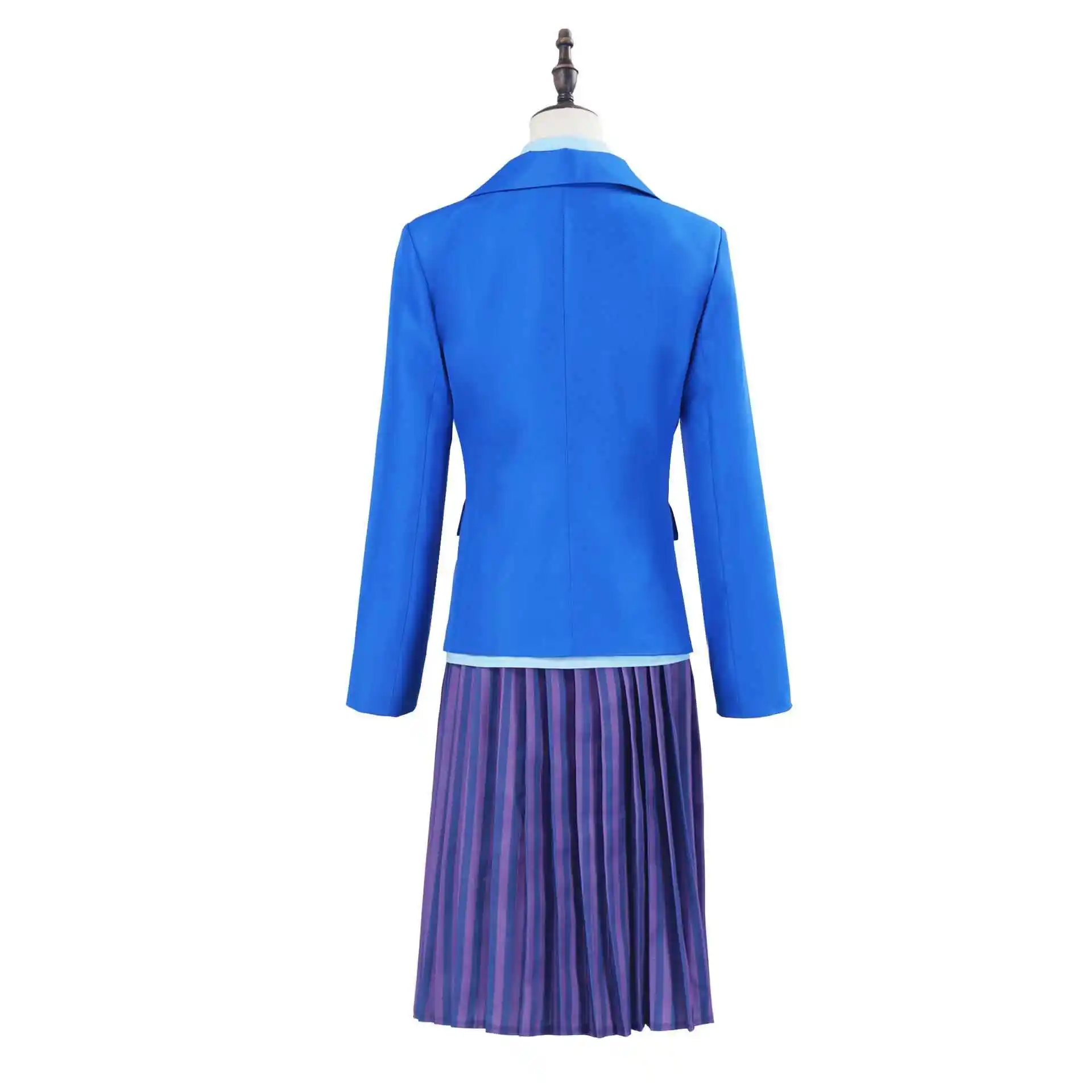 

loween Magic Bad Witch Cosplay Costume Blue School orm Set Women's Traditional Clothing Stage Performance Outfit