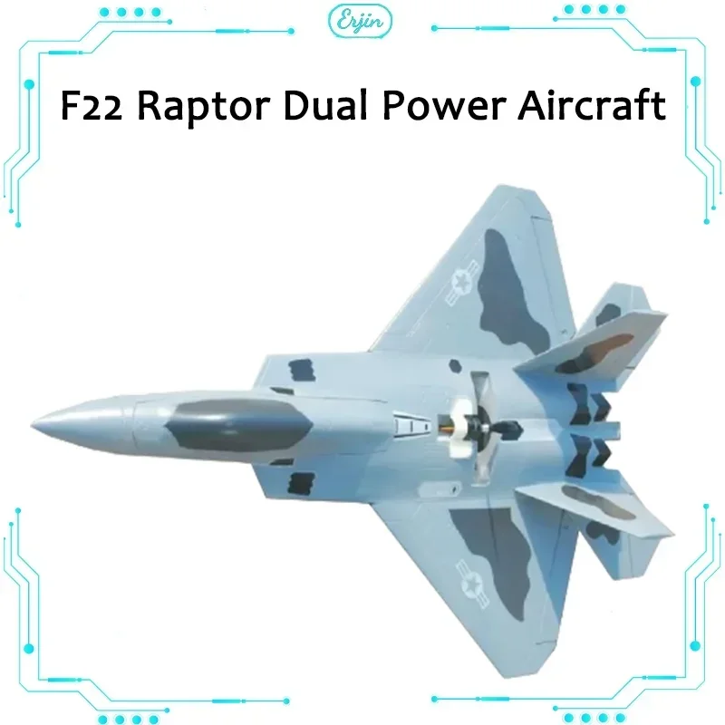 F22 Power System Mutual Conversion Version 720mm Wingspan F-22 Raptor 64mm Edf Plane Or Pusher Epo Rc Plane Aircraft Rc Model