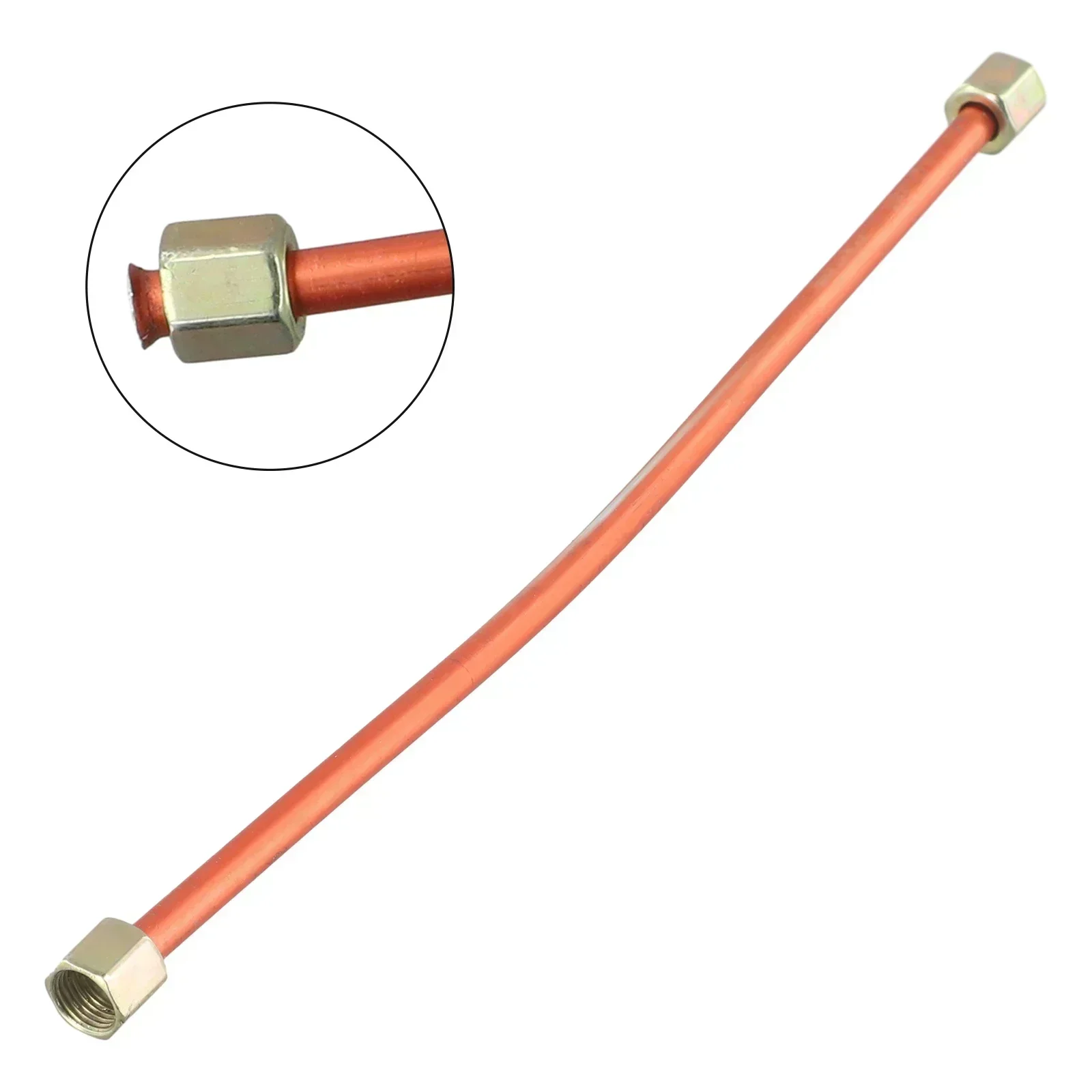 GASHER 9-teiliges Luftkompressor-Entlastungsrohr-Kit – 6 Mm, Mit Messing-Klemmringverschraubungen, Nylonrohr, Für Kraftstoff-, Luft-, Öl- & Vakuumleitungen
