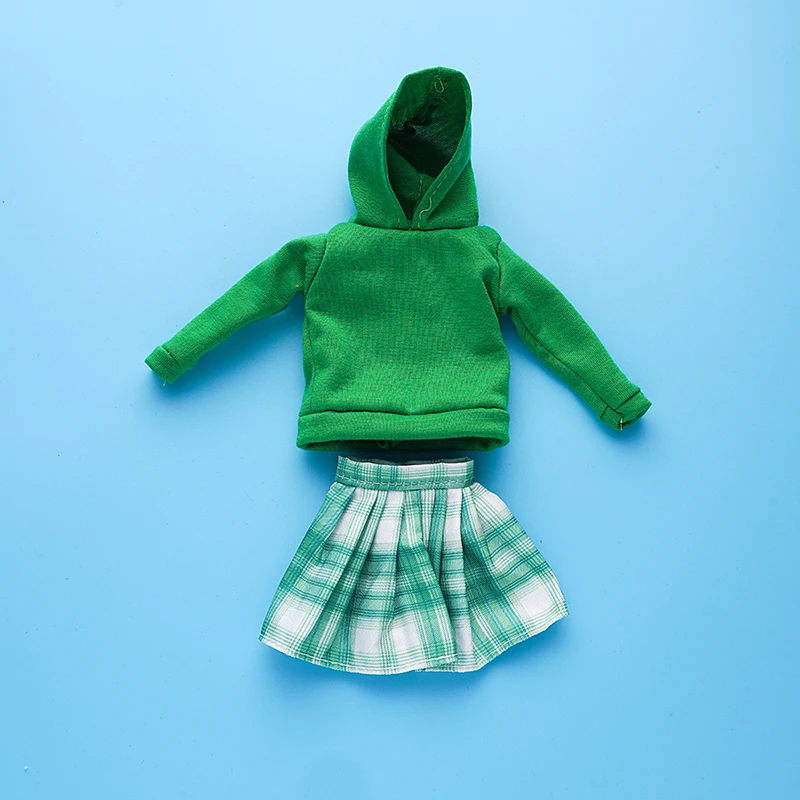 29–30 cm Puppenkleidung/Kurzes Kleid, modische Oberteile, Hoodies, Sweatshirt, Freizeitkleidung, 1/6 Puppen, Fitnessstudio, Kleidung, Puppenzubehör – Detail 17
