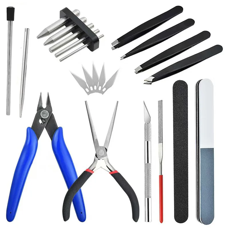 

3D Metal Assembly Tools: Needle-nose Pliers Pin-nose Pliers, Round Bending Rods Action Figure Tools, Assembly Tools Diagonal