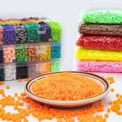 24 /48 colori 5mm hama perline/perline di ferro puzzle fai da te perline perline da stiro perler perline fusibile giocattolo fai da te ragazzo ragazza regalo 4,6 ,8 anni