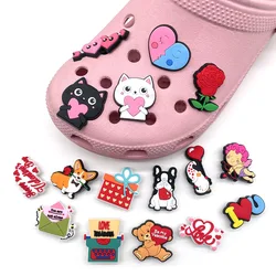 Valentine's Day Collection Shoe Charms DIY Shoe Decorations Accessories Decorations Sandal Decorate for Crocs Kids Gift