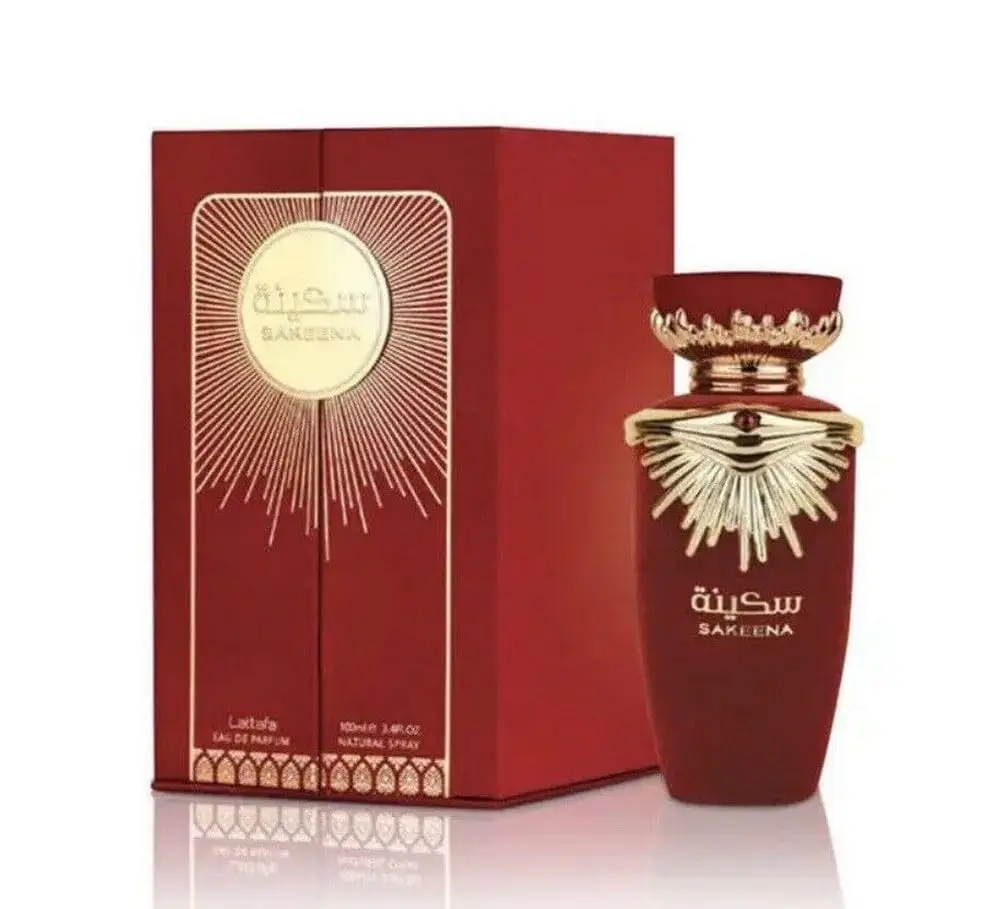 Lattafa Sakeena Haya Emaan Juego de perfume 3.4 oz Floral Amber Musk Fragancia de mujer de larga duración, ideal regalo navideño para Navidad