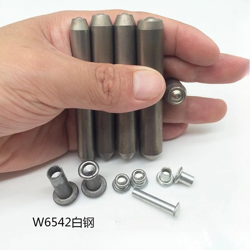 High Speed Steel Manufacturing Hand Tapping Mold Hardened Rivet Flanging Punch White Steel Punch Semi-Tubular Rivet Curling Mold