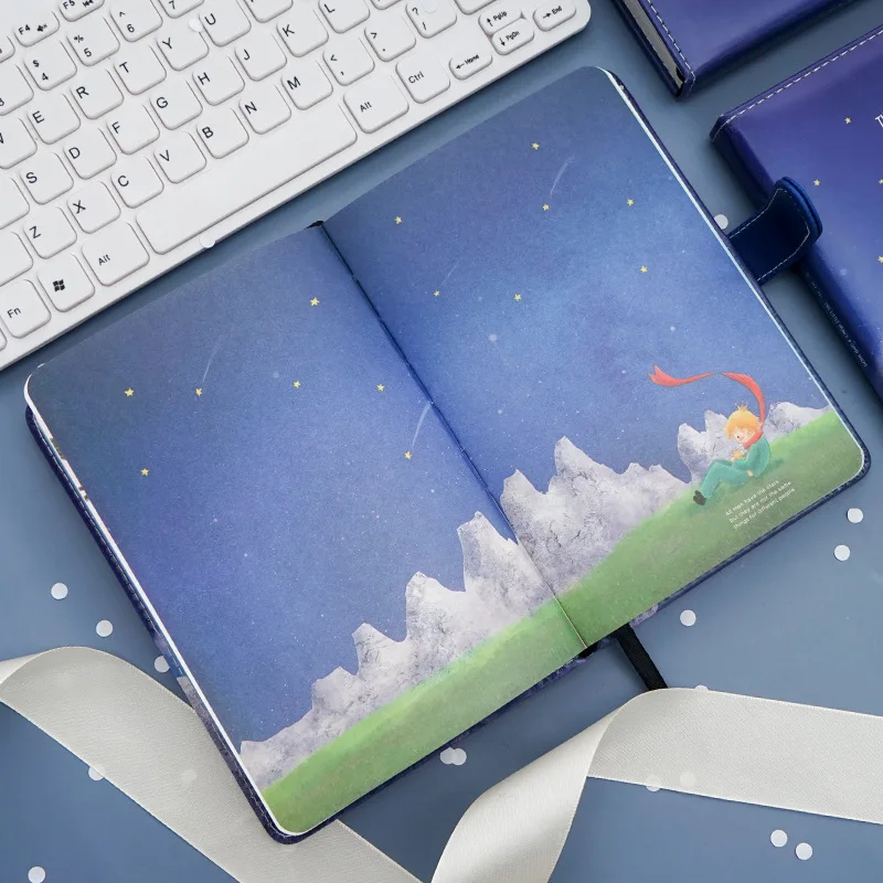 A5 My Little Prince Blue Buckle Diary Journal Travel Diy Notebook School Kids Gift Item Colored Inside Pages Office Supplies New