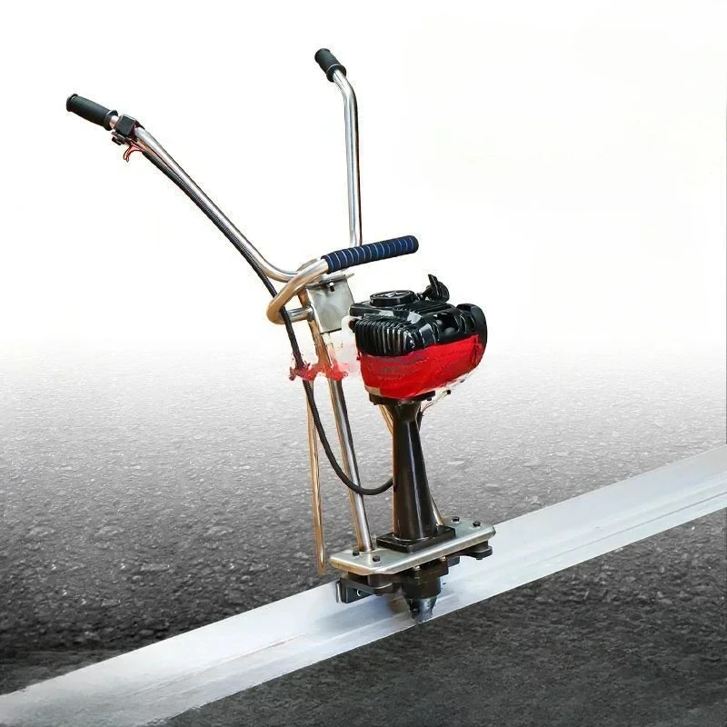 Concrete gasoline vibrating ruler cement pavement electric vibrating  flat ruler smoothing machine leveling