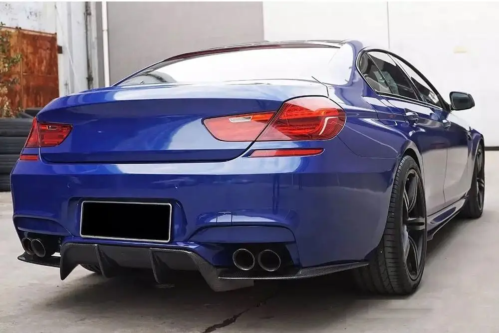 

Product Customization Carbon Fiber M6 Rear Lip Diffuser forBMW F06 F12 F13 M6 Gran Coupe 2013 - 2016 Carbon Black
