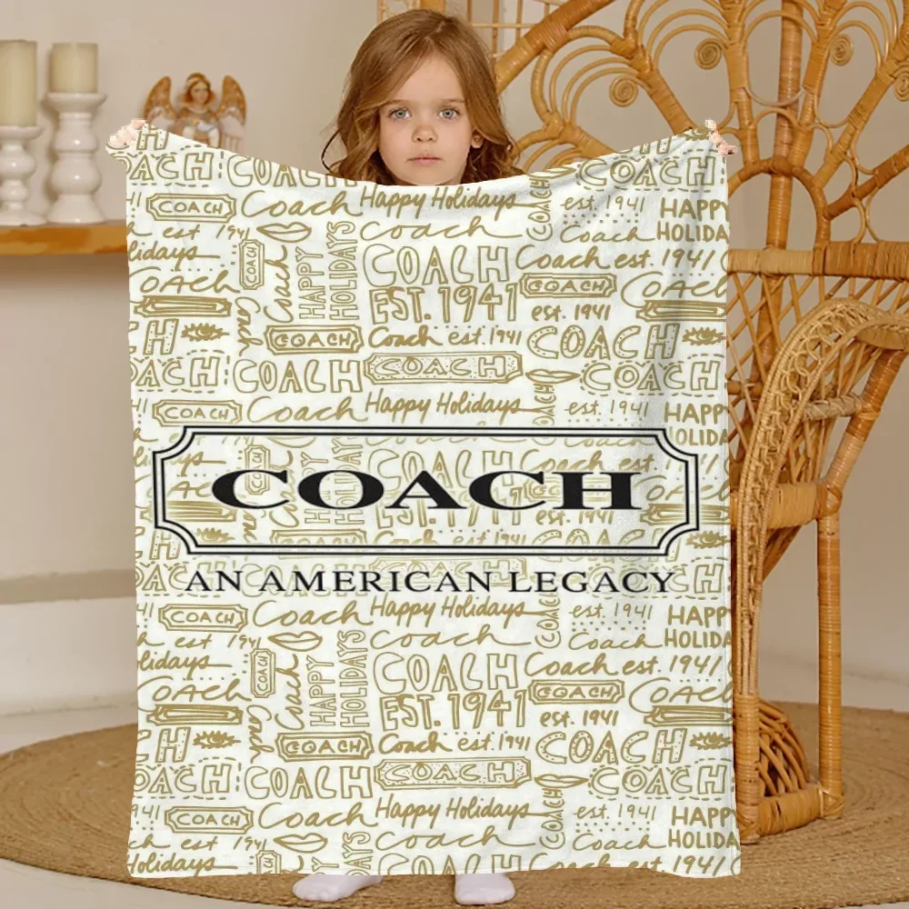 Blanket Cover Baby Blankets Kids Blanket Knee Blanket Small Blankets Winter Blanket C-coach-h Sml Bedspread on the Bed Downy