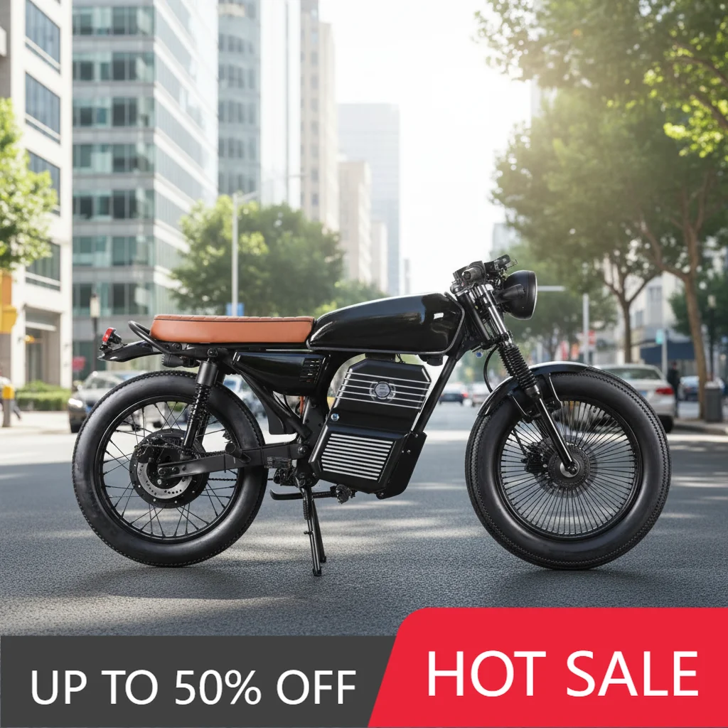 TTY TTY Electric 72V 2000W Battery Retro Adult Smart Off-Road Off-Road Vehicle Long Distance Road Bike