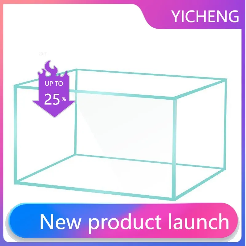 

Fish tank glass living room stream tank ultra-white large fish tank bare ksmall ecological turtle