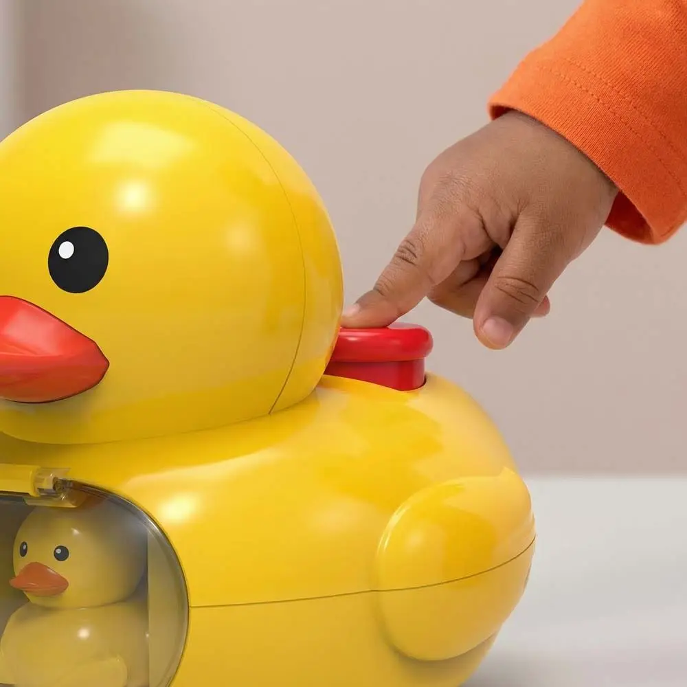

Cartoon Design Yellow Duck Launching Press Go Parent-Child Interactive Mini Press Go Ejector Vehicles Early Education