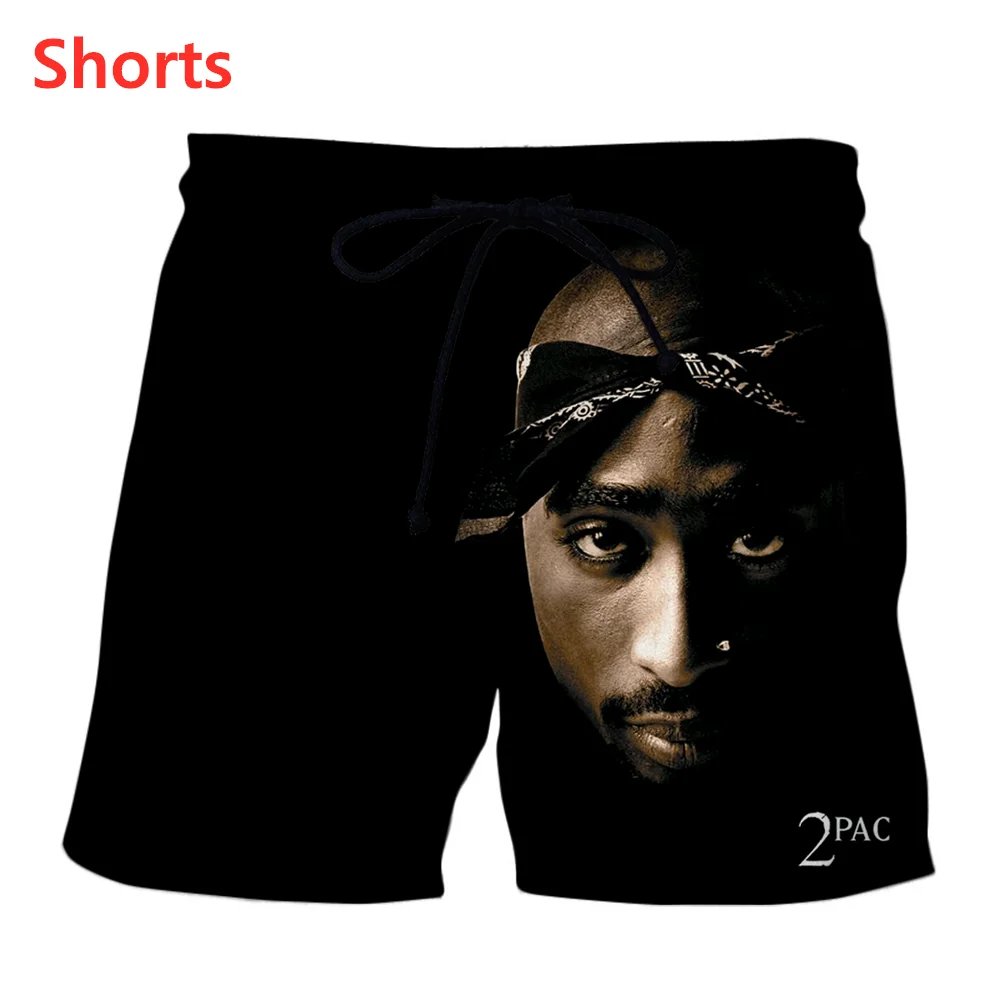 New 3D Print Causal Clothing  Legend Rapper Tupac 2Pac  Fashion Men Women Shorts Plus Size S-7XL