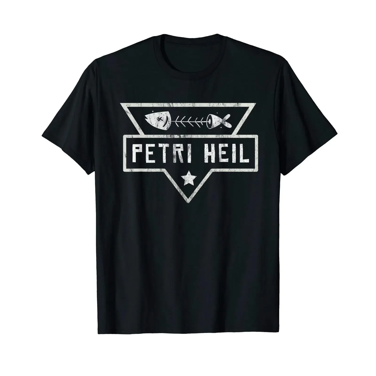 Petri Heil Fishing Rod Bait Outfit T Shirt vintage Washed Comfortable fashion Breathable Top For Everyday Wear Versatile