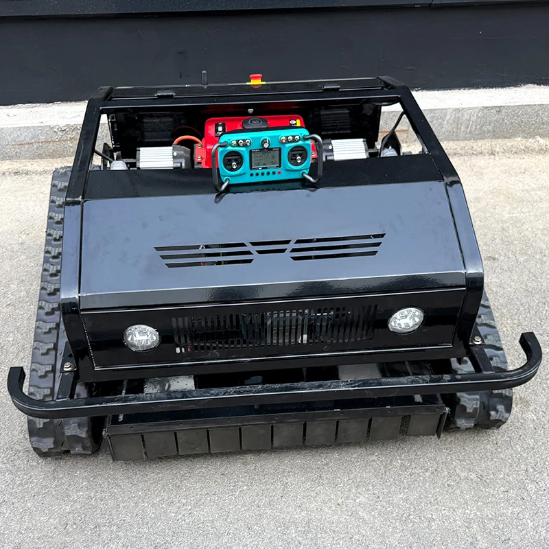 Customized Best Hot Sale Crawler Remote Control Lawn Mower Garden Use Grass Cutting Machine