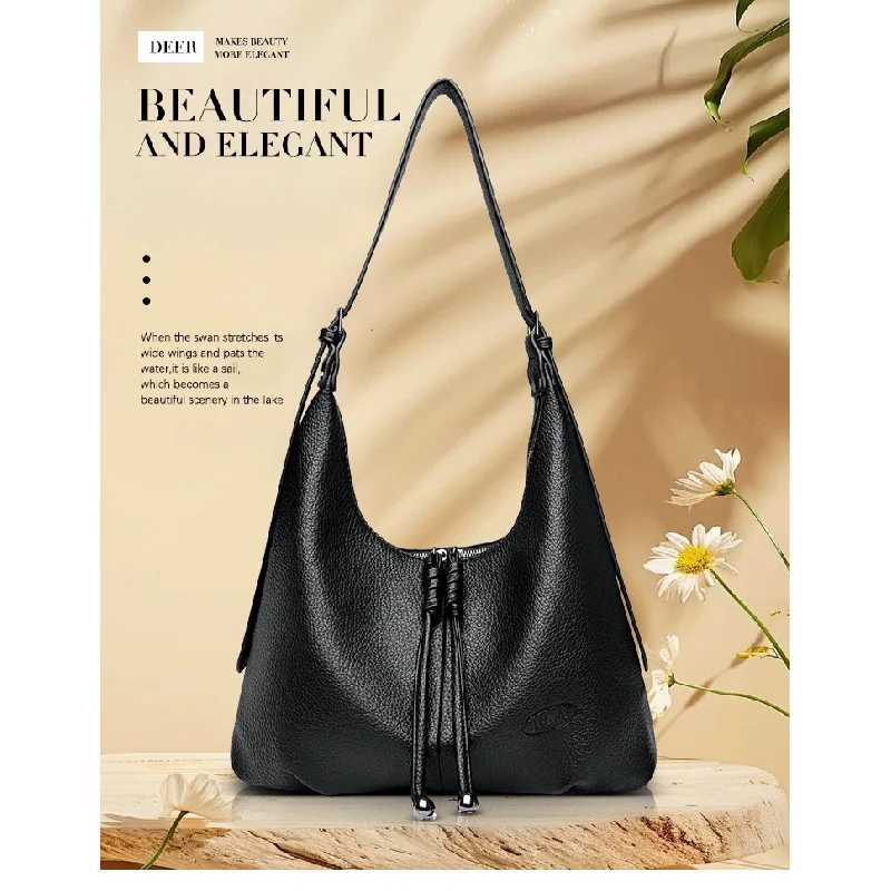 

Модная женская сумка из кожи премиум-класса, парижская повседневная, просторная, мягкая, повседневная, современный вид ​