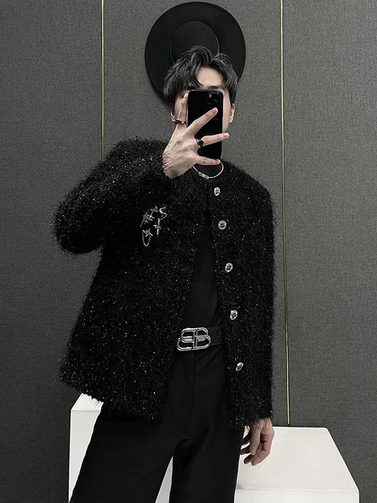 

Новая мужская куртка-бомбер 2025 года, свободного кроя, в уличном стиле, осенне-зимняя, модная, с бахромой, универсальная, в стиле High Street