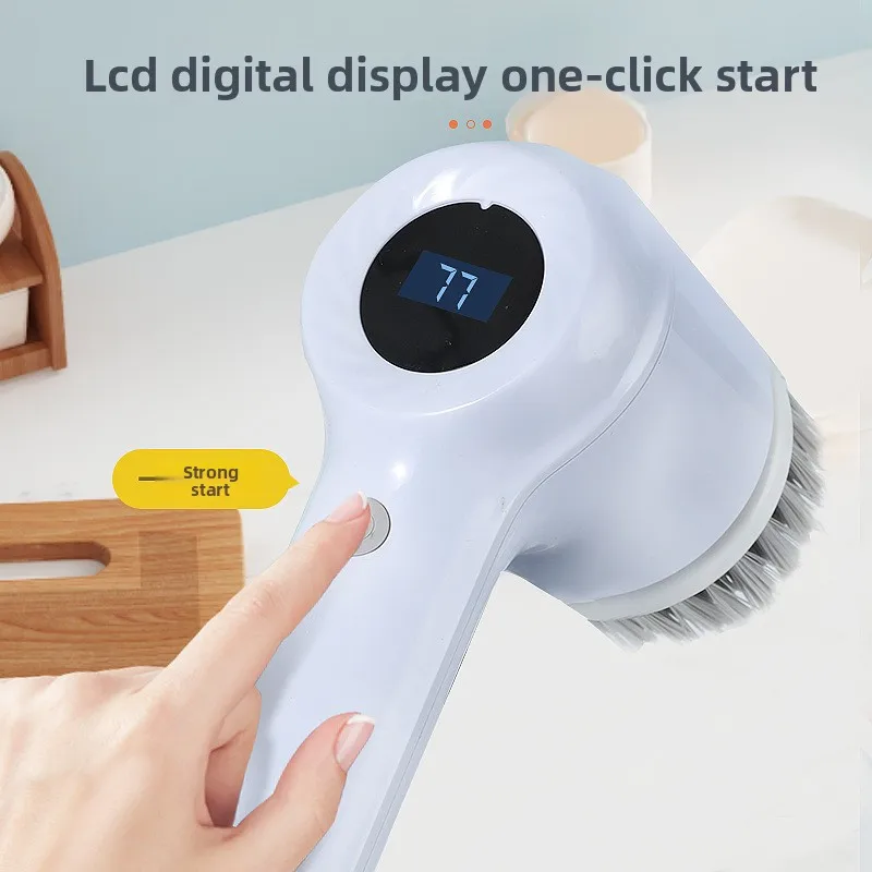 Cepillo de limpieza inalámbrico eléctrico, fregadero de cocina, Campana Extractora, inodoro, cepillo de limpieza perezoso de mano multifunción, zapatos